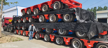 مقطورة ثقيلة بإطارات مقاس 16 بوصة Heavy Trailer with 16 Inch Tires