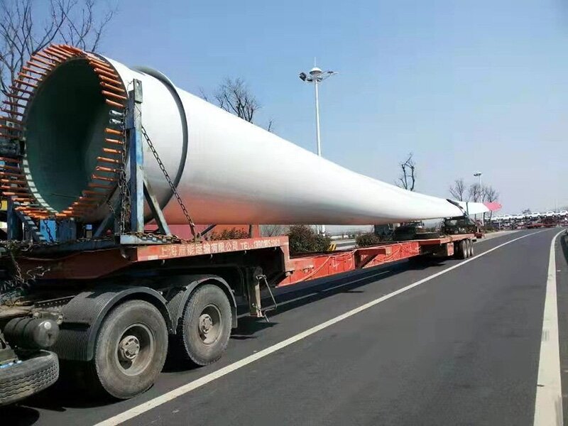 العربات المقطورة شاحنة نقل توربينات الرياح Wind turbine transport trailer