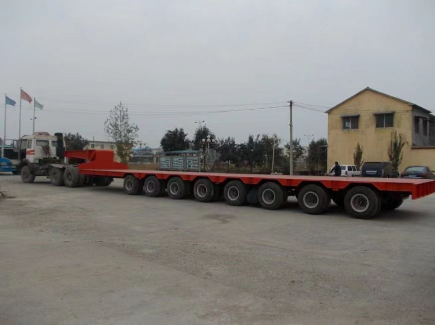 مقطورة عربة مسطحة منخفضة low loader trailer